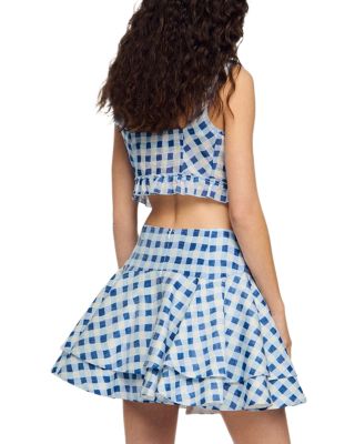 Rosie Gingham Mini Skater Skirt