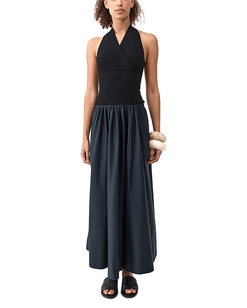 St. Agni Knit Backless Halter Dress