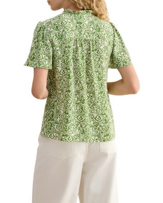 Tania Split Neck Top