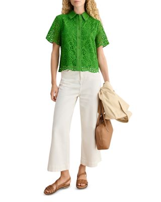 Caroline Eyelet Embroidered Blouse