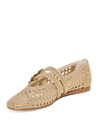 Women's Baylee Woven Leather Flats