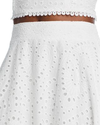 Eyelet Sleeveless Tank & Eyelet Midi Skirt - Exclusive