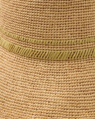 Jade Rollable Raffia Bucket Hat