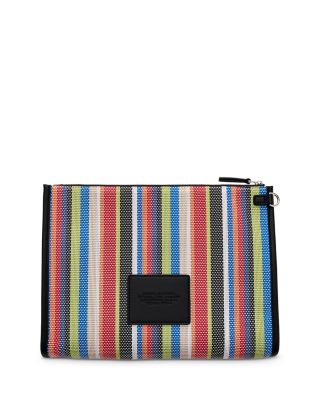 The Large Stripe Mesh Pouch
