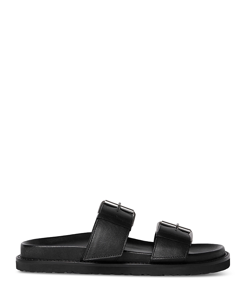 Whistles Leather Double Buckle Slides