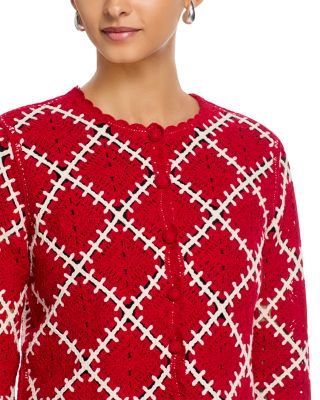 The Crochet Diamond Cardigan Sweater 