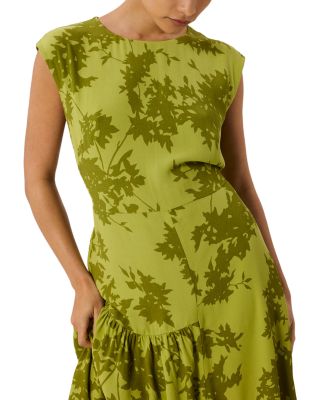 Petite Floral Asymmetric Dress