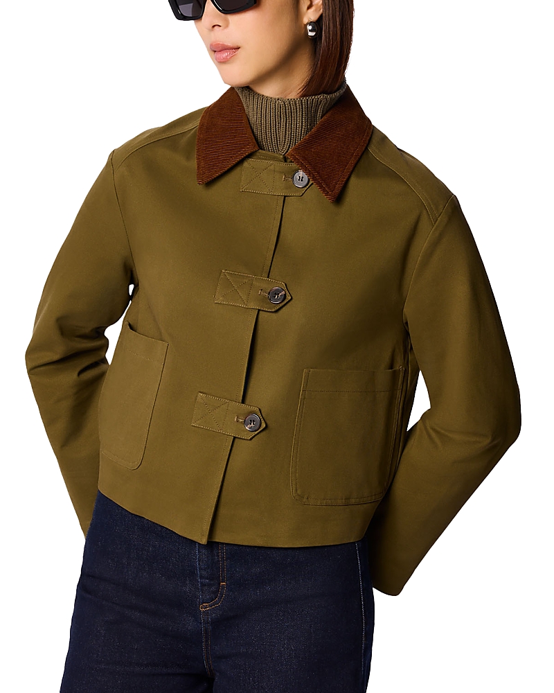 Whistles Corduroy Collar Jacket
