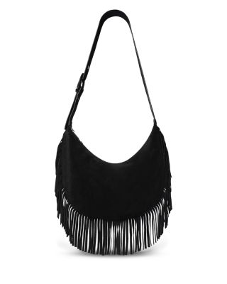 Sia Suede Fringe Shoulder Bag
