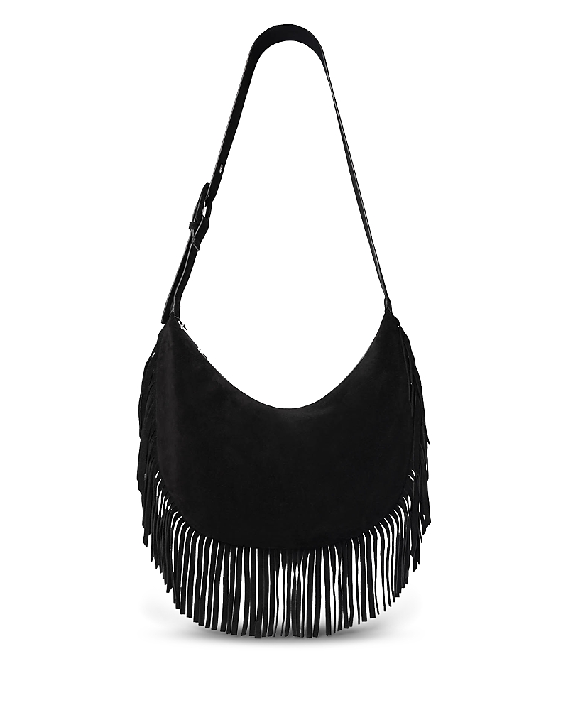 Whistles Sia Suede Fringe Shoulder Bag