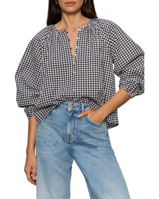 Perfect Gingham Button Blouse