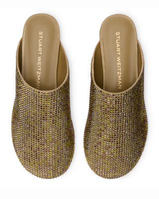 Women's Thalia Shine Embellished Leather Mules
