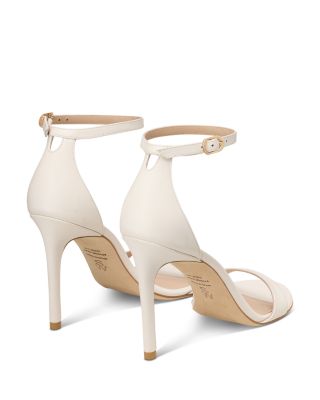 Women's Nudist Leather High Heel Sandals