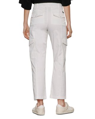 Rebel High Rise Straight Crop Jeans in Chalk