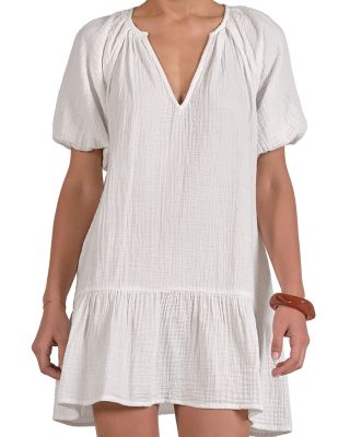 Textured Dress Swim Cover-Up