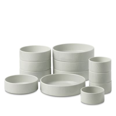 Modulus 12 Piece Bowl Set, Vapor