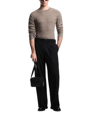 Geometric Diamond Wool Pullover Sweater