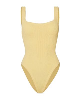 Square Neck One Piece Swimsuit
