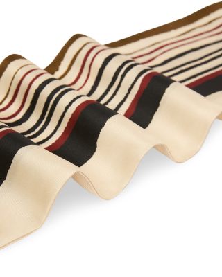 Mstattore Striped Silk Scarf