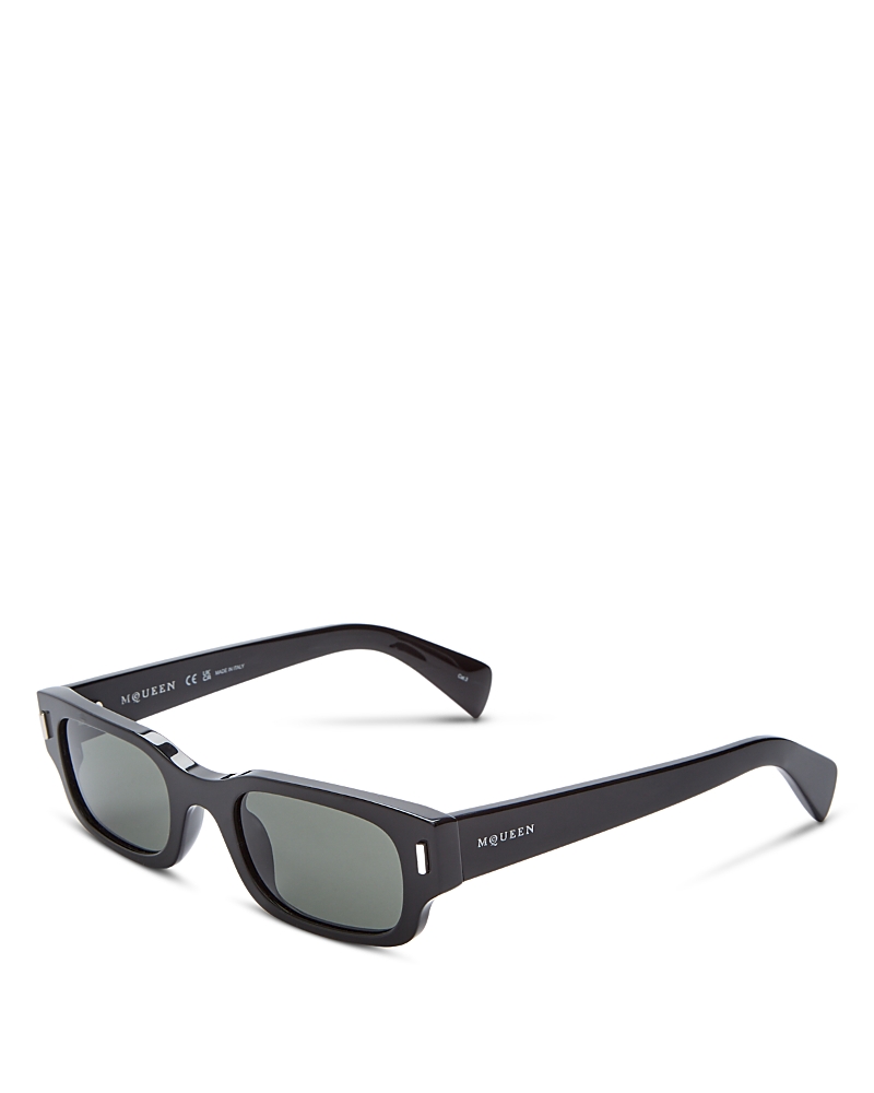 McQueen Rectangular Sunglasses, 50mm