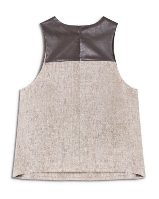 Heavy Canvas Linen Sleeveless Shirt