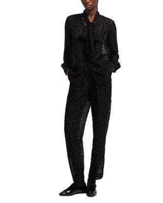 Tulle and Velvet Blouse