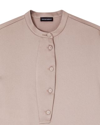 Crepe Twill Long Sleeve Shirt