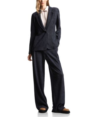 Prince Of Wales Single Button Blazer