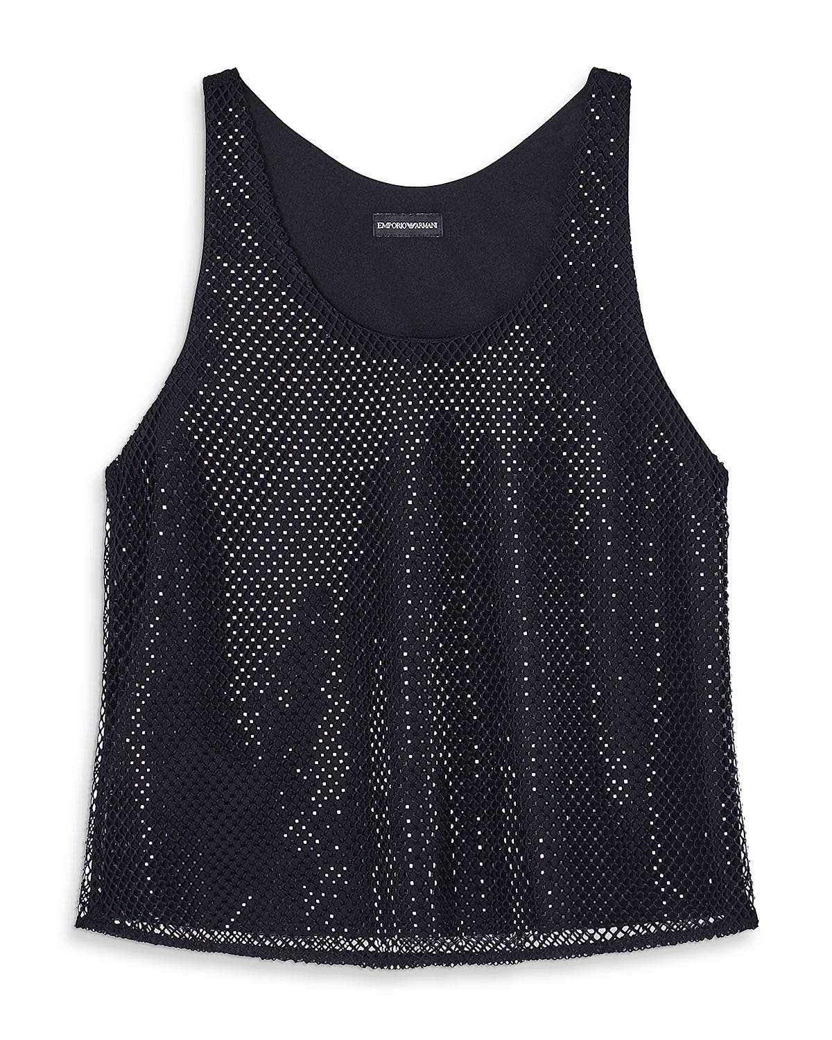 Emporio Armani Mesh Rhinestone Top