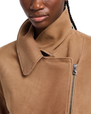 Nubuck Leather Biker Jacket