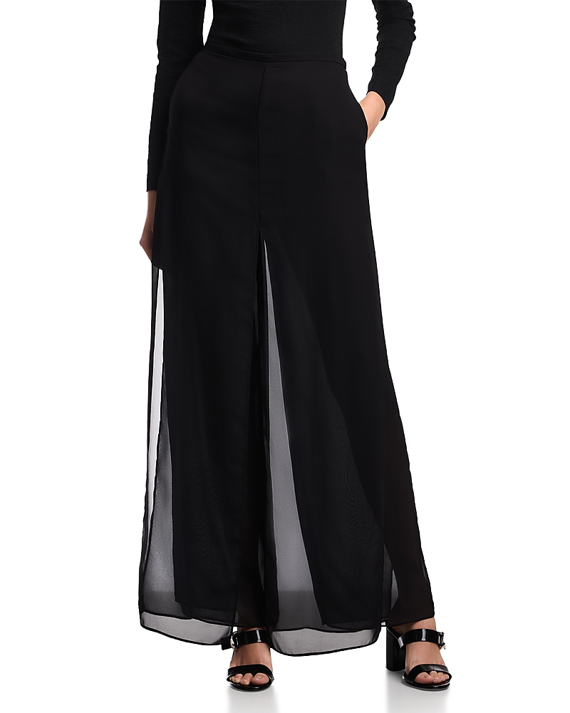 Emporio Armani Techno Georgette Multi Layer Trousers