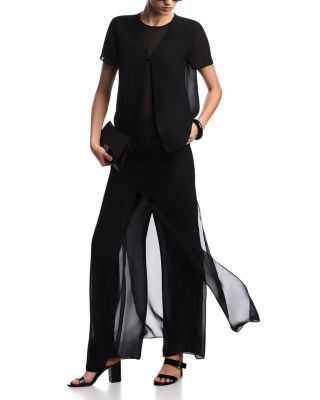 Techno Georgette Multi Layer Trousers