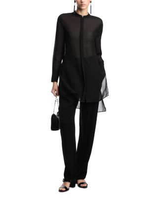 Techno Georgette Long Shirt