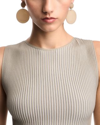 Bicolor Ribbed Sleeveless Top