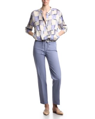 Satin Drawstring Hem Top