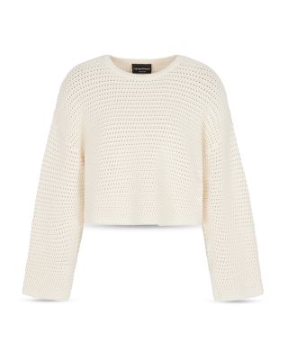 Perforated Link Stitch Sweater