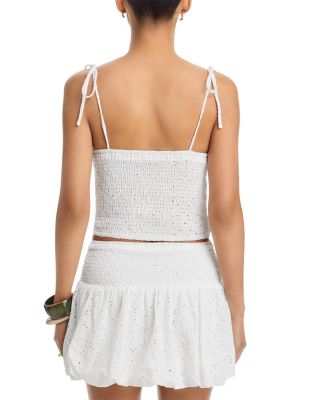Eyelet Tank & Bubble Mini Skirt - Exclusive