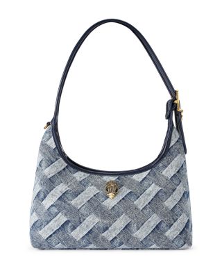 Kurt Woven Denim Shoulder Bag