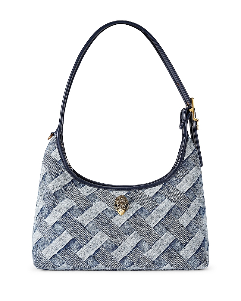 Kurt Geiger London Kurt Woven Denim Shoulder Bag
