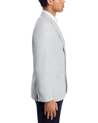 Hutson Linen & Cotton Textured Solid Slim Fit Sport Coat