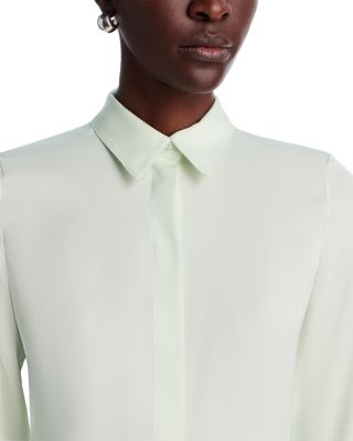 Classic Fitted Silk Shirt