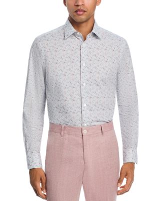 Tonal Floral Print Shirt