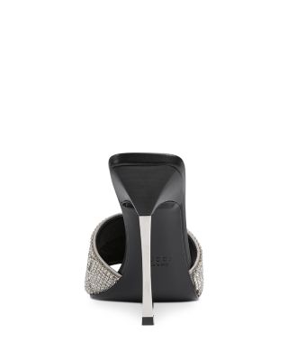 Women's Bombshell Crystal Mesh High Heel Sandals