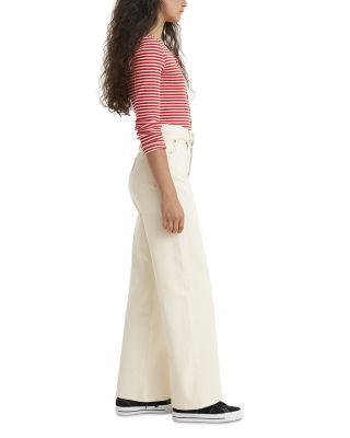 Ribcage Wide Leg Jeans in Barely Freezing