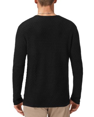 Seymour Long Sleeve Crewneck Texture Jacquard Tee