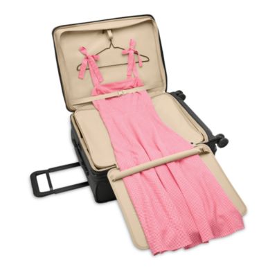 Compact 24" Checked Expandable Spinner Suitcase