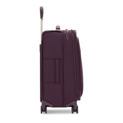 Compact 24" Checked Expandable Spinner Suitcase