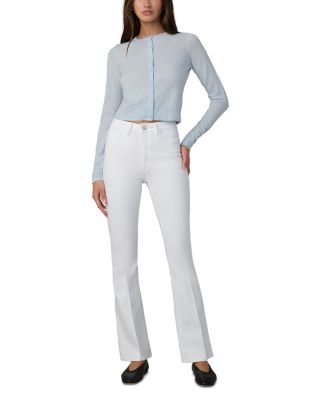 The Hi Honey High Rise Bootcut Jeans in White