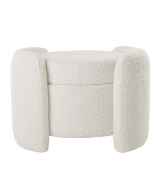 Nebula Boucle Upholstered Ottoman