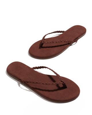 Women's Suede Thong Sandals